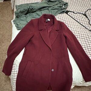 H&M Women's Deep Red Blazer